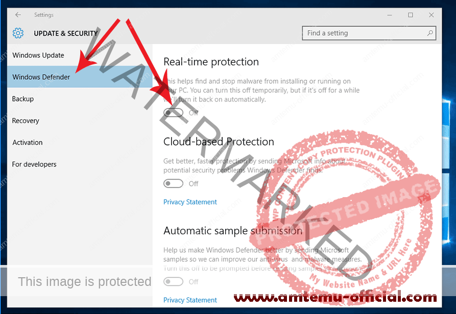 AMTEmu Windows Defender